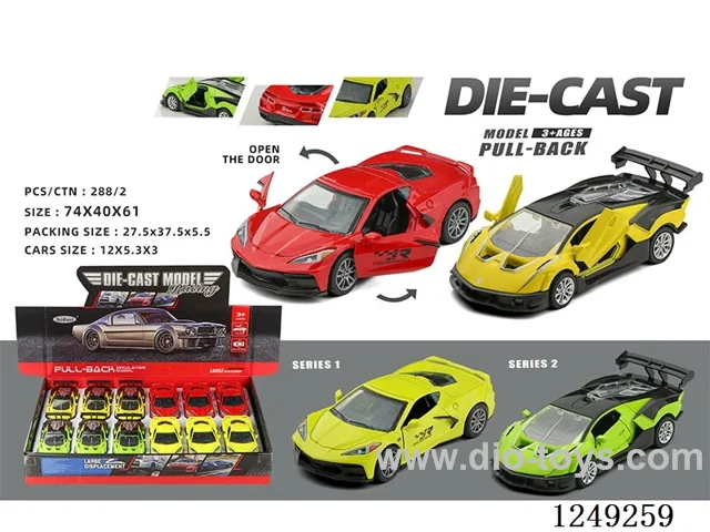 1：32 pull back alloy car 12PCS