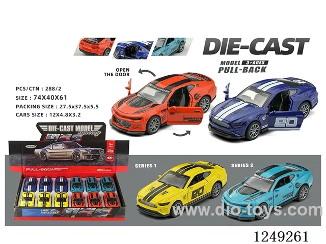1：32 pull back alloy car 12PCS