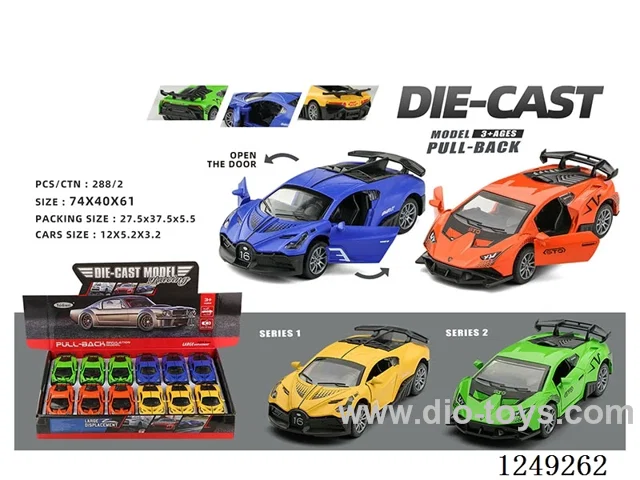 1：32 pull back alloy car 12PCS