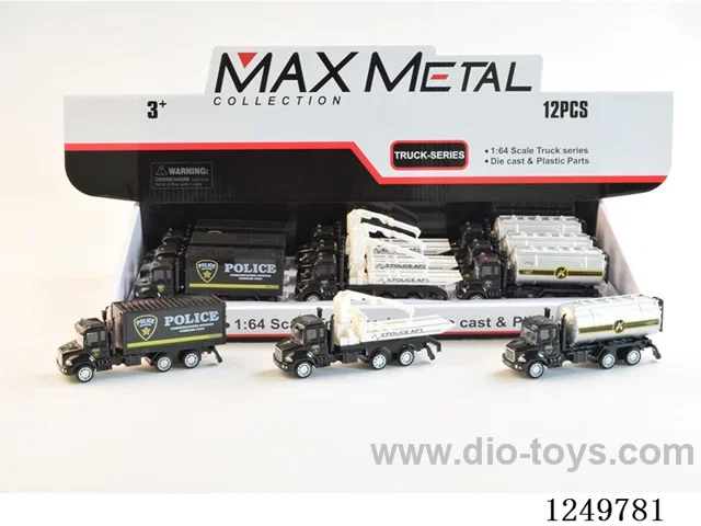 free wheel alloy car 12PCS
