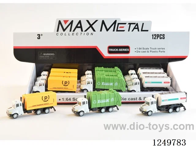 free wheel alloy car 3 mixed - optional model 12PCS