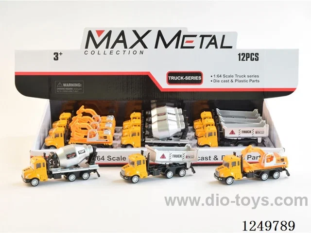 free wheel alloy car 3 mixed - optional model 12PCS
