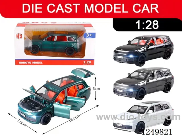 1:28 pull back alloy car