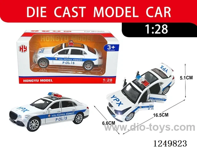 1:28 pull back alloy car