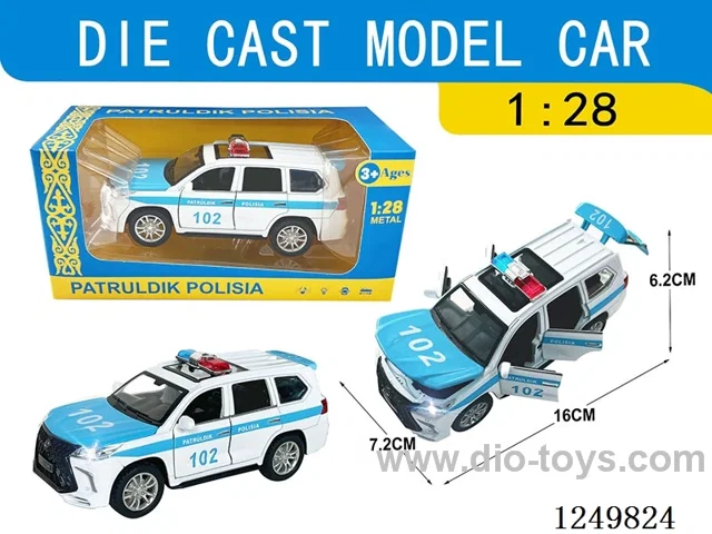 1:28 pull back alloy car