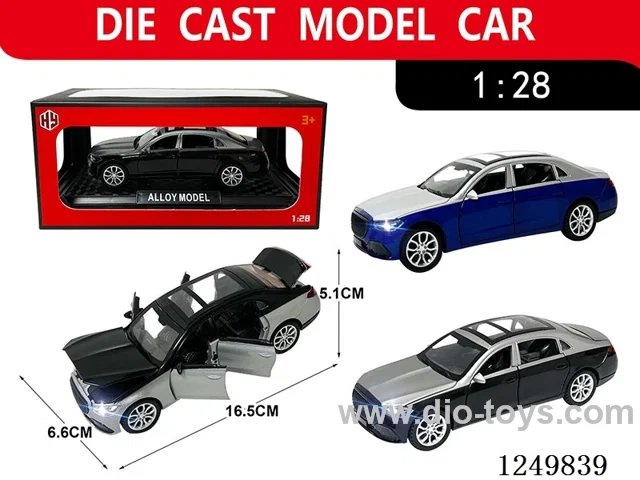 1:28 pull back alloy car