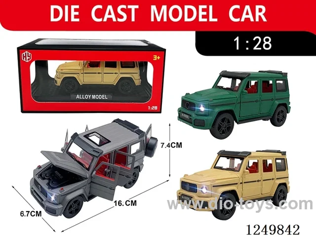 1:28 pull back alloy car