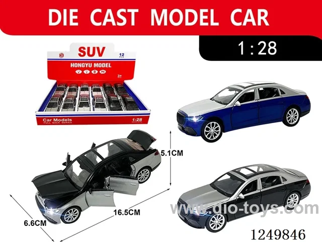 1:28 pull back alloy car 12PCS