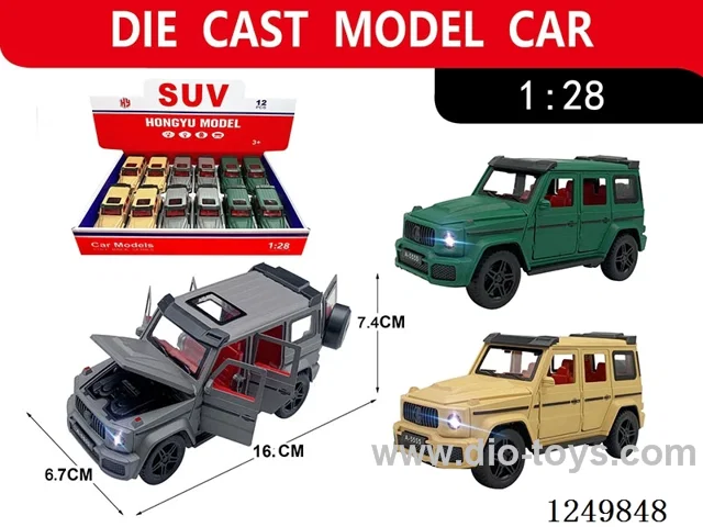 1:28 pull back alloy car 12PCS
