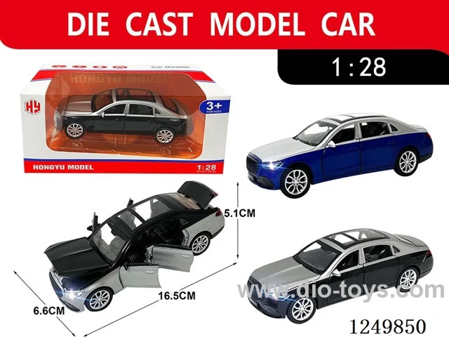 1:28 pull back alloy car