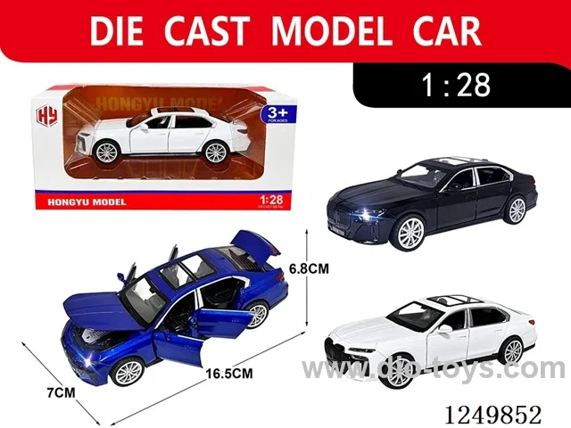 1:28 pull back alloy car