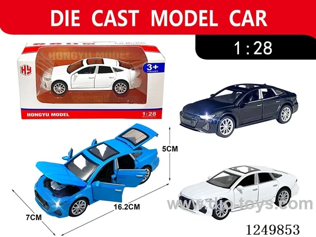 1:28 pull back alloy car