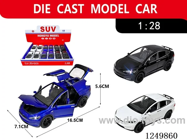 1:28 pull back alloy car 12PCS