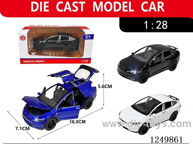 1:28 pull back alloy car