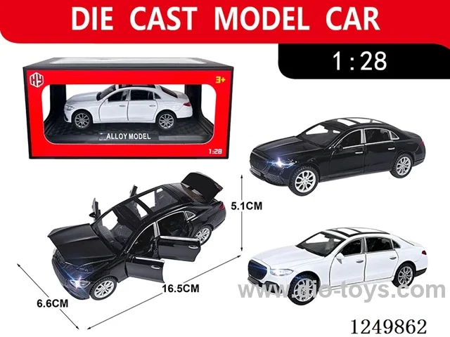 1:28 pull back alloy car