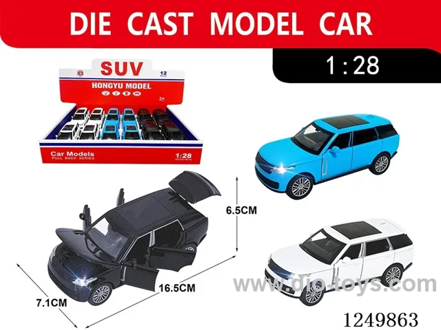 1:28 pull back alloy car 12PCS