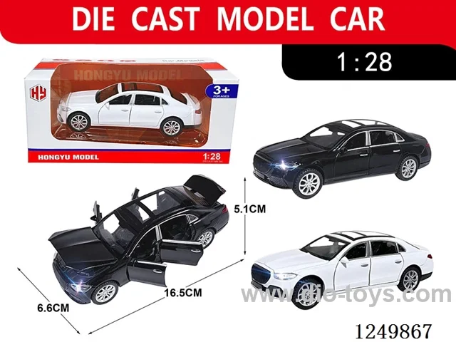 1:28 pull back alloy car