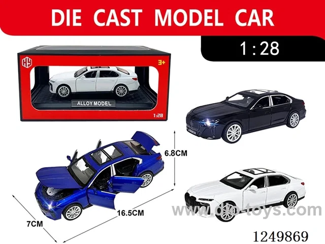 1:28 pull back alloy car
