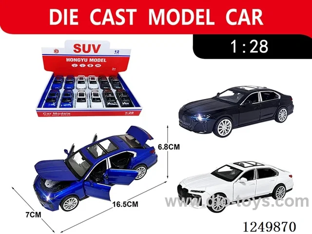 1:28 pull back alloy car 12PCS