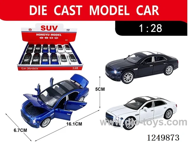1:28 pull back alloy car 12PCS