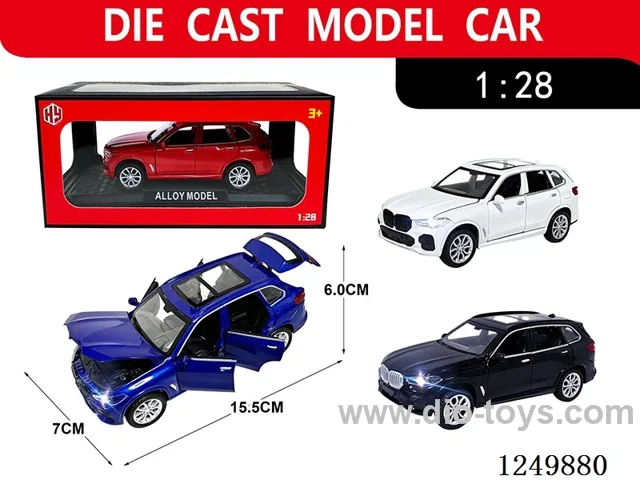 1:28 pull back alloy car