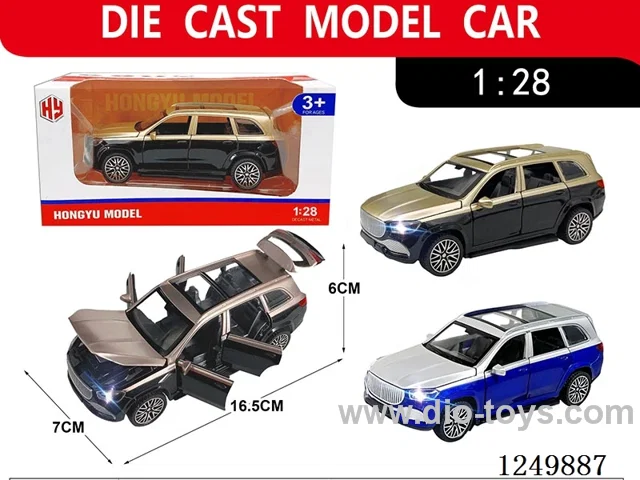 1:28 pull back alloy car