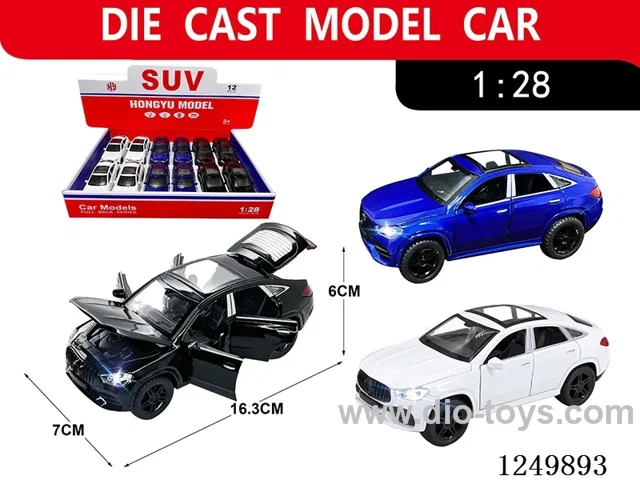 1:28 pull back alloy car 12PCS