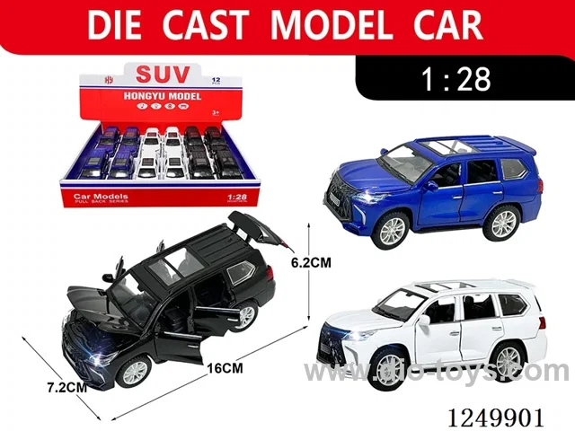 1:28 pull back alloy car 12PCS