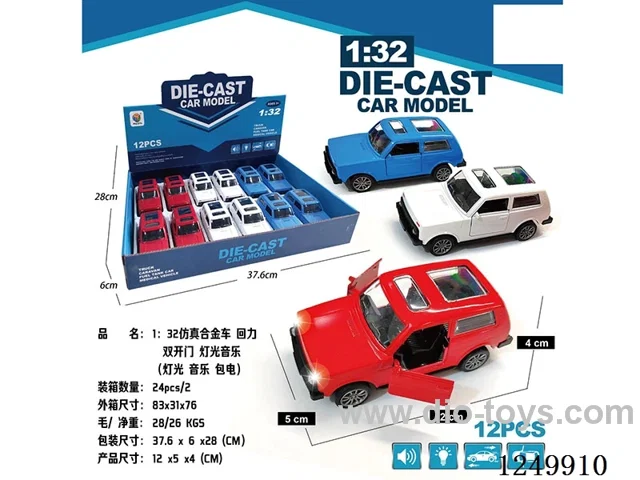 1:32 pull back alloy car W L/M 12PCS