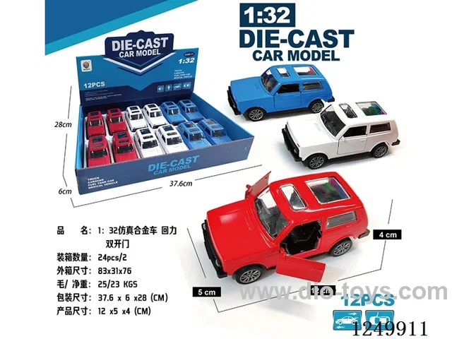 1:32 pull back alloy car 12PCS