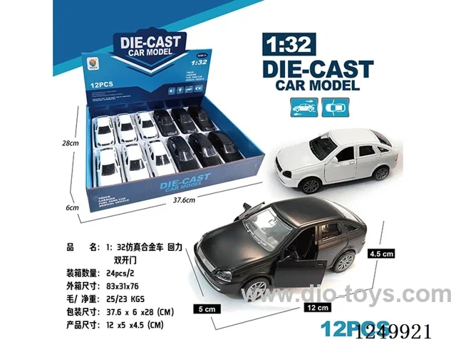 1:32 pull back alloy car 12PCS