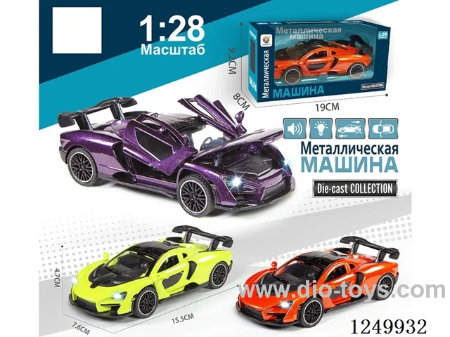 1:28 pull back alloy car W L/M