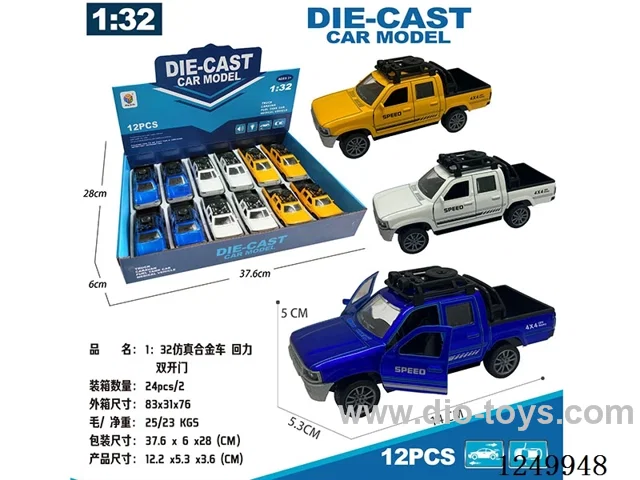 1:32 pull back alloy car 12PCS