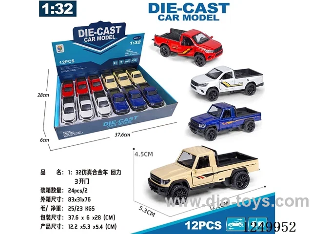 1:32 pull back alloy car 12PCS