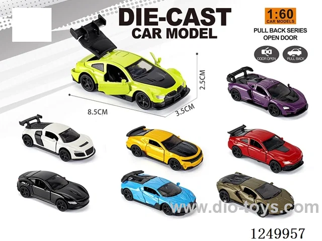 1:60 pull back alloy car 8 mixed