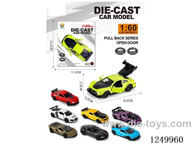 1:60 pull back alloy car 8 mixed