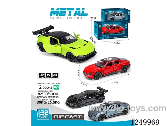 1:32 pull back alloy car