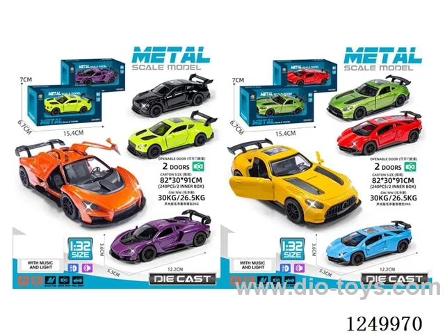 1:32 pull back alloy car W L/M 4 mixed