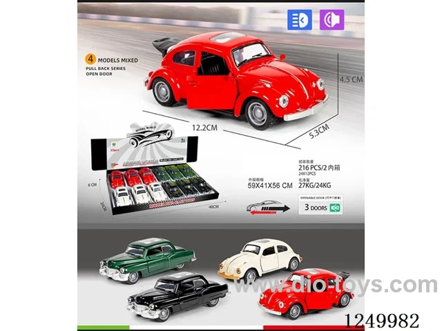 1:32 pull back alloy car W L/M 12PCS