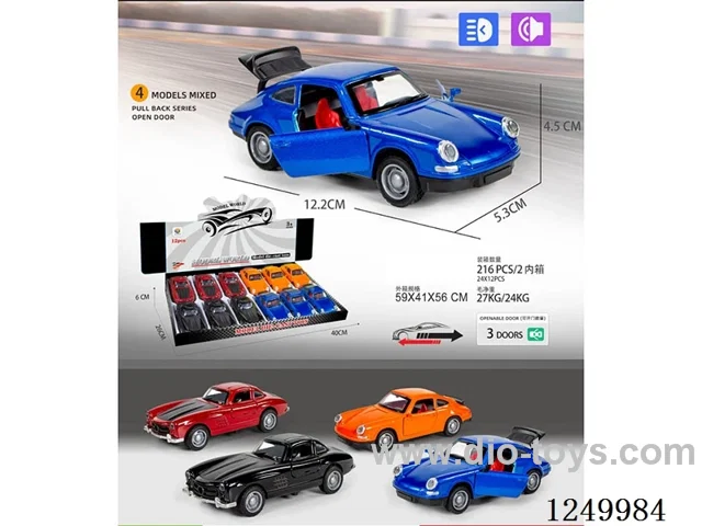 1:32 pull back alloy car W L/M 12PCS
