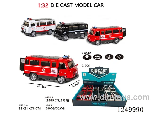 1:32 pull back alloy car W L/M 12PCS