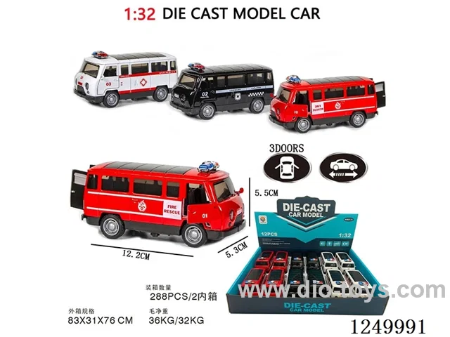1:32 pull back alloy car 12PCS