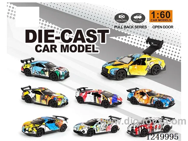 1:60 pull back alloy car 8 mixed