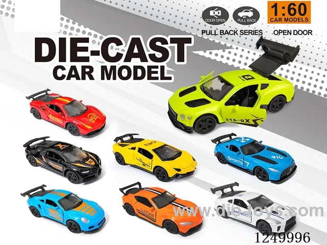1:60 pull back alloy car 8 mixed