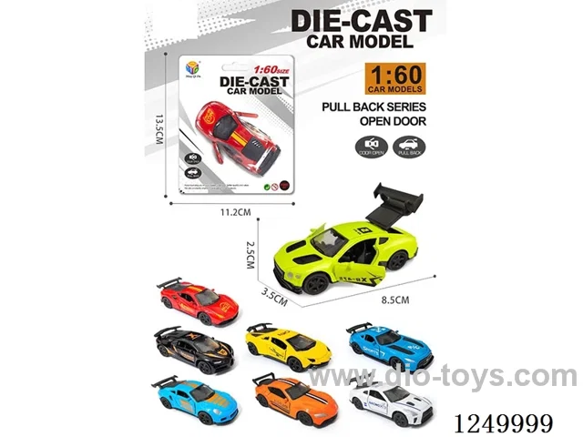 1:60 pull back alloy car 8 mixed