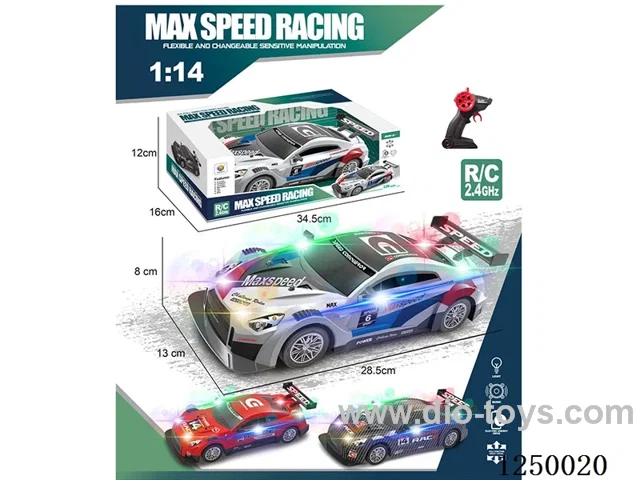 2.4G RC car with light not included battery