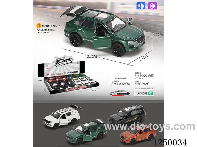 1:32 pull back alloy car W L/M 12PCS