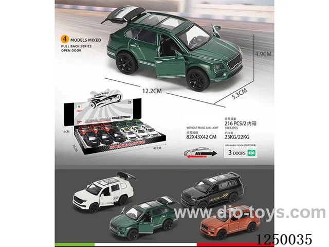 1:32 pull back alloy car 12PCS