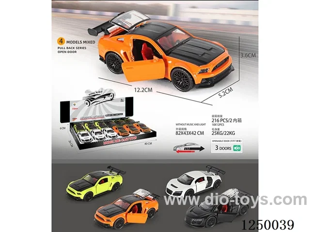 1:32 pull back alloy car 12PCS