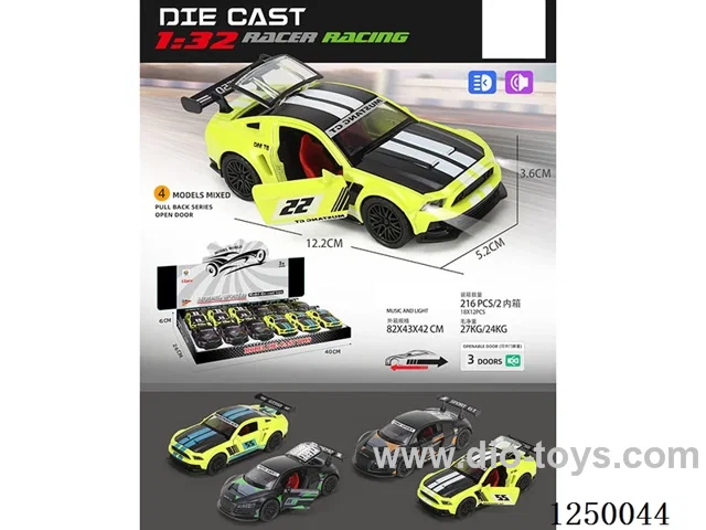 1:32 pull back alloy car W L/M 12PCS